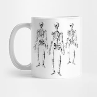 Three Skeletons Mug